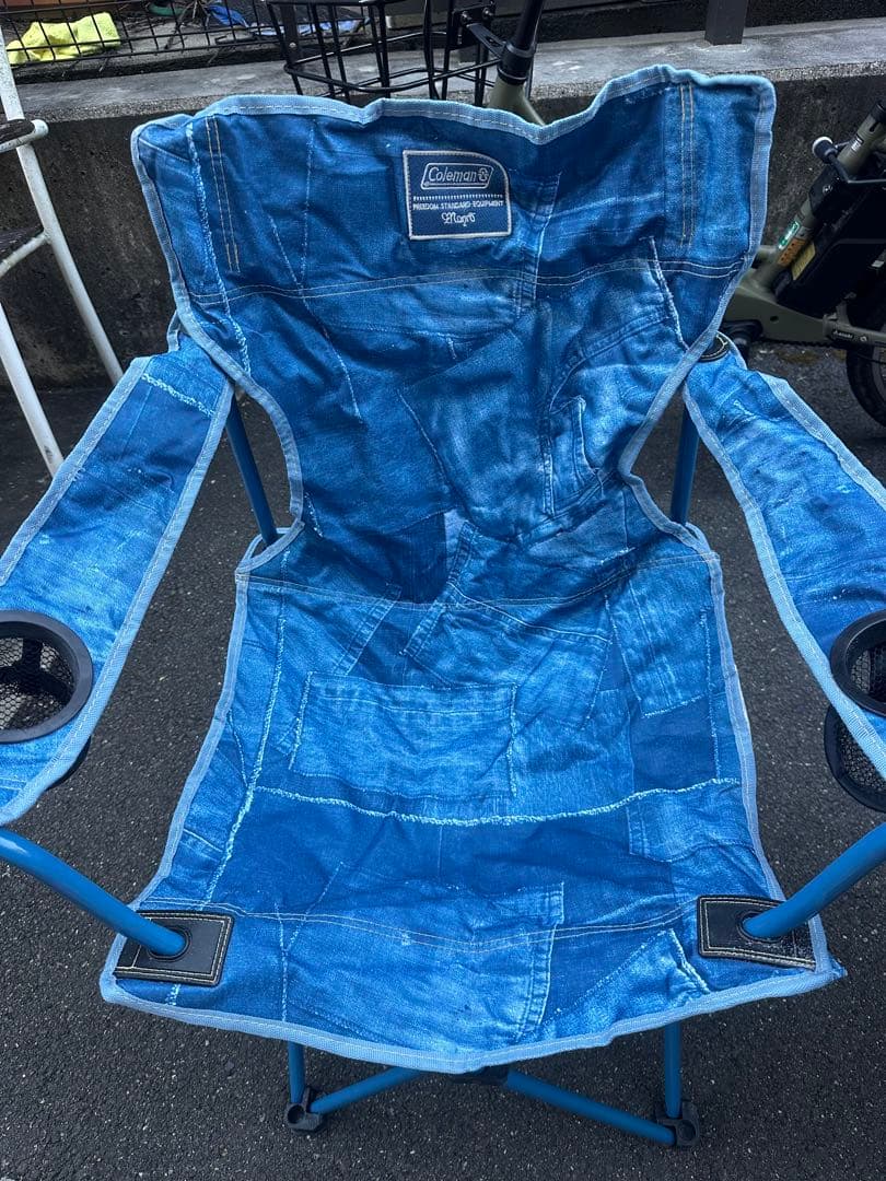 Coleman コラボアウトドアチェア 2脚セット デニムブルー