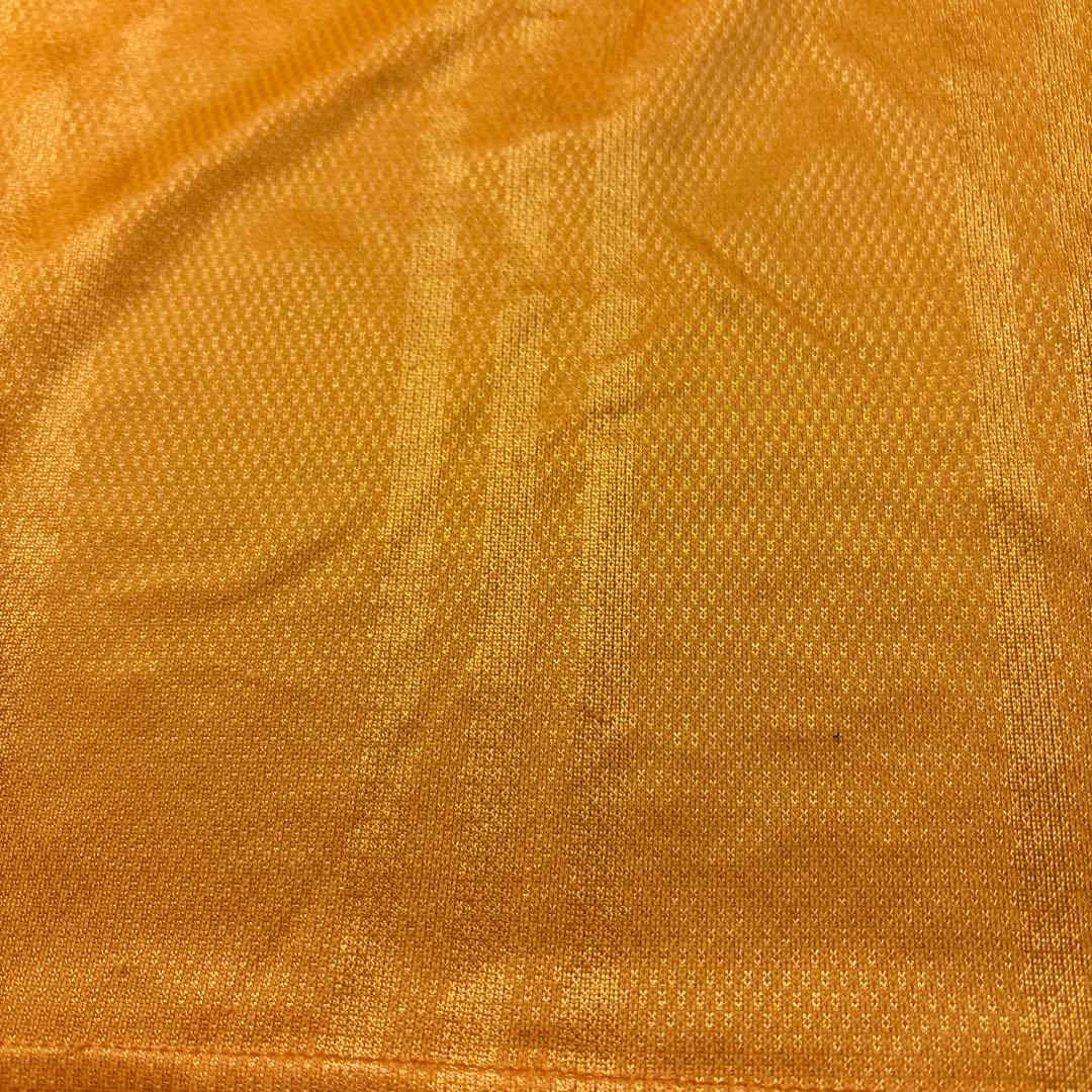 adidas 万国旗　ゲームシャツ　ロゴ刺繍　古着　キーパー　オレンジ　8B1