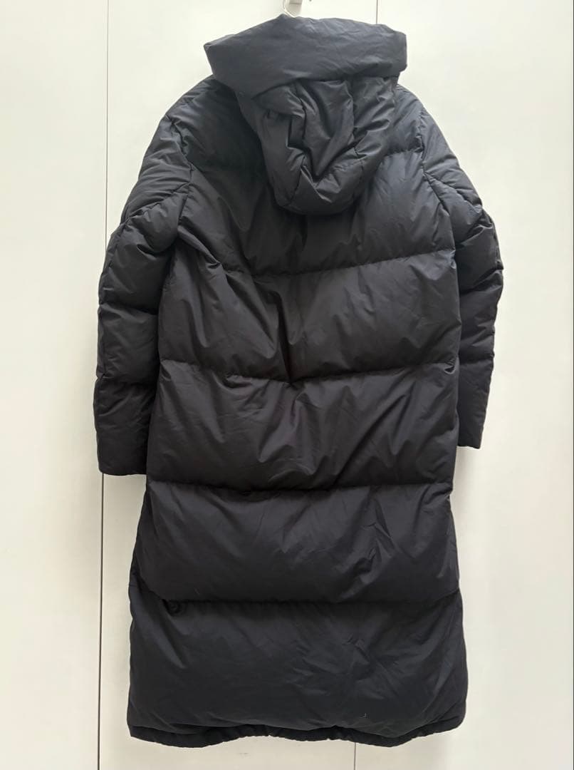 無印良品　ロング　フード　ダウンコート　ブラック　Mサイズ 美品
