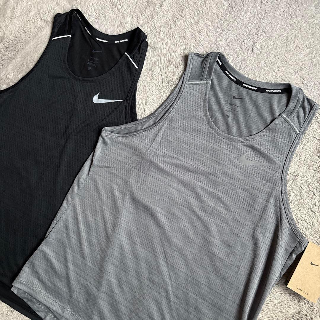 新品 NIKE 2枚セット ドライフィット ランニング マイラータンクトップ S