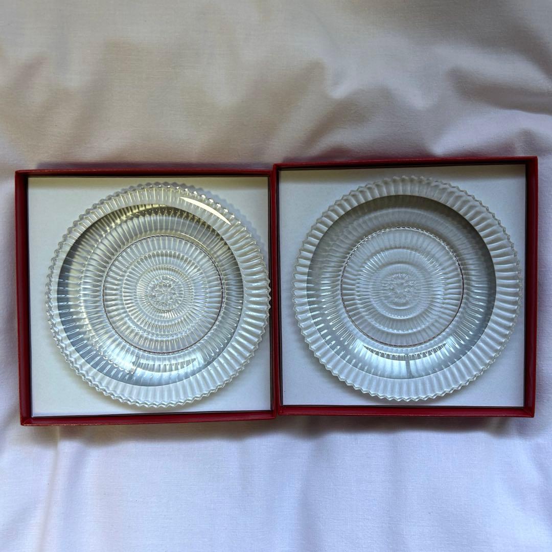 【新品】Baccarat バカラ ミルニュイ プレート 12cm 2枚セット