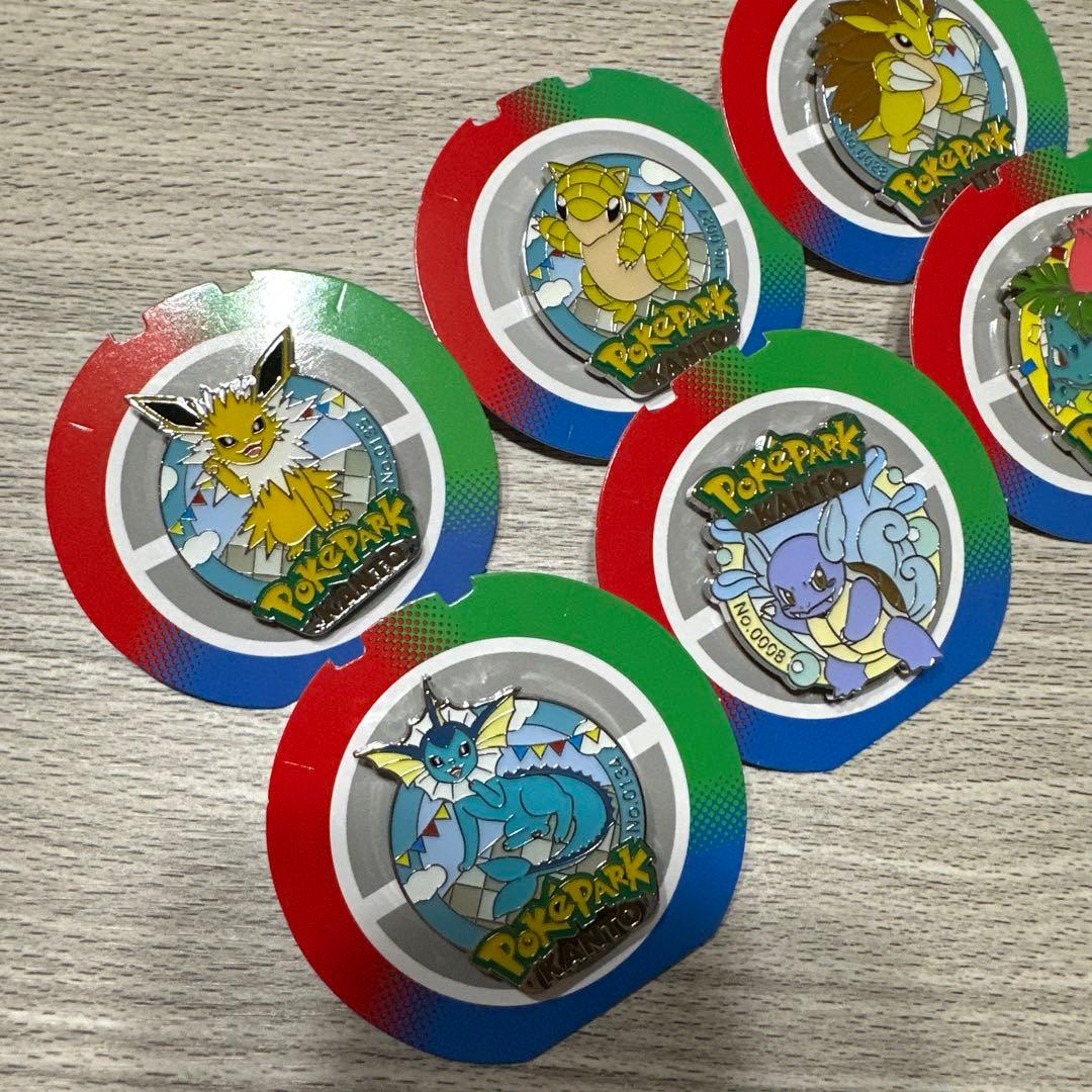 ポケモン ポケパークKANTO ピンバッジ 6点セット