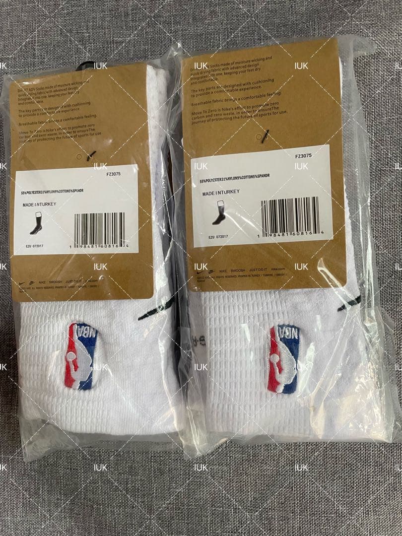 ナイキ ユニコーン NBA ソックス 2点セット ホワイト Lサイズ