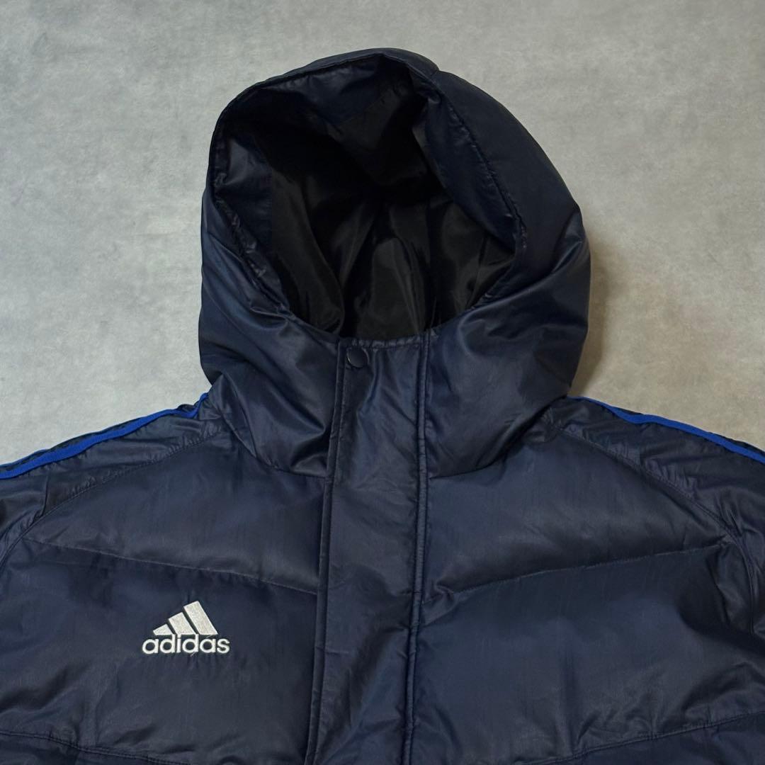 adidas アディダス 防風防水 肉厚 ロングダウンコート ベンチコート L