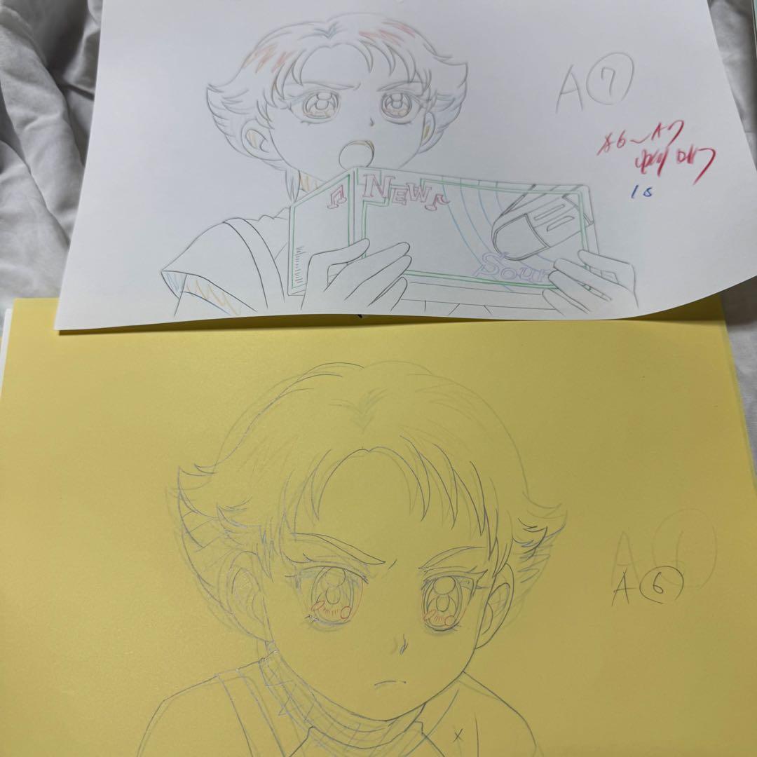 プリキュア５夏木りん 直筆 原画 キュアルージュ 非売品 当時物
