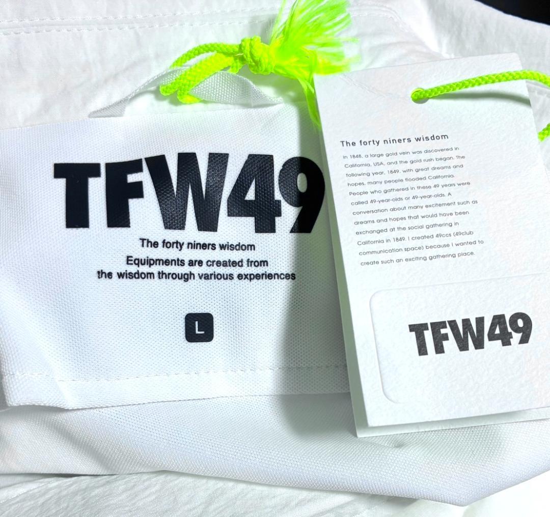 【早い者勝ち❣️】新品 TFW49 コンビネーションオープンシャツ Lサイズ 白