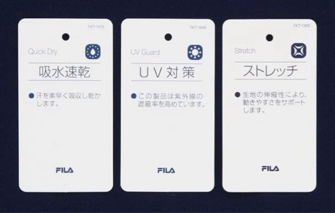 No.700 FILA ラケット柄の大人cuteなゲームシャツ☆NAVY☆XL