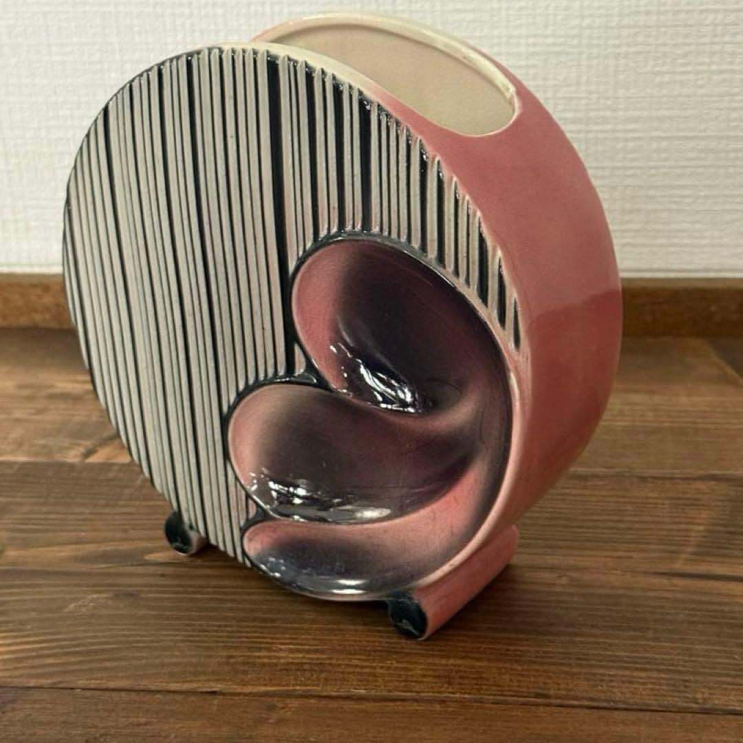 【ヴィンテージ】花柄ミッドセンチュリーPlanter Vase