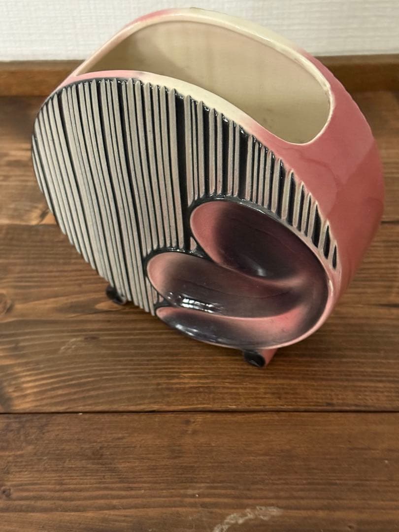 【ヴィンテージ】花柄ミッドセンチュリーPlanter Vase