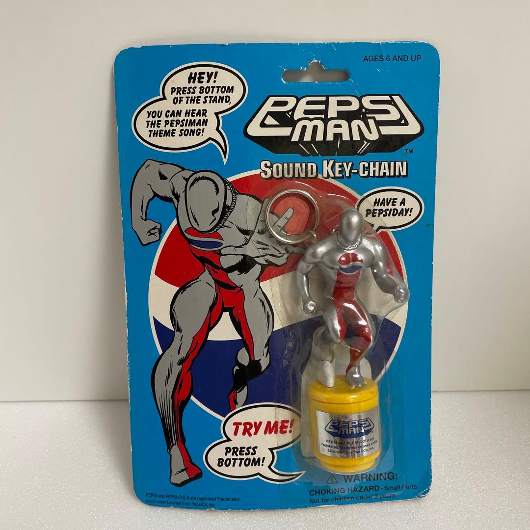新品未開封　ペプシマン サウンドキーチェーン 2個セット　レア