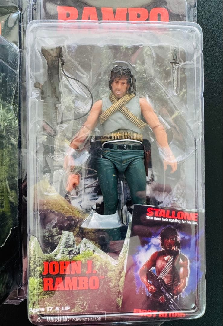 新品未開封⭐︎NECA 3体セット 希少⭐︎ランボー アクションフィギュア ネカ