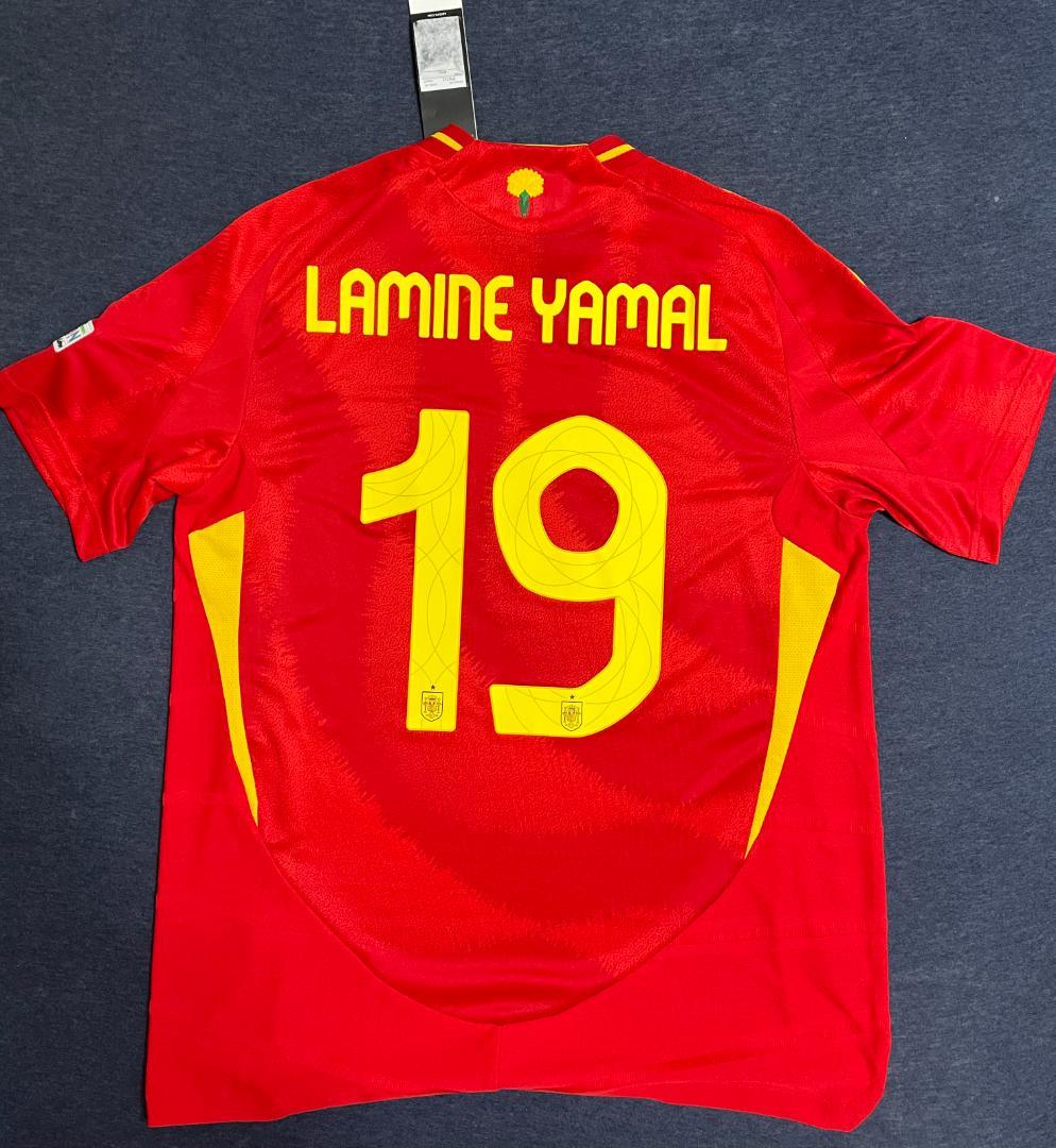 正規品 スペイン代表 ユニフォーム ホーム オーセンティック #19.ヤマル