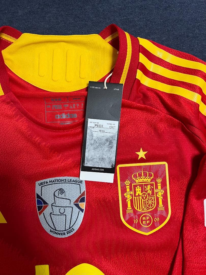 正規品 スペイン代表 ユニフォーム ホーム オーセンティック #19.ヤマル