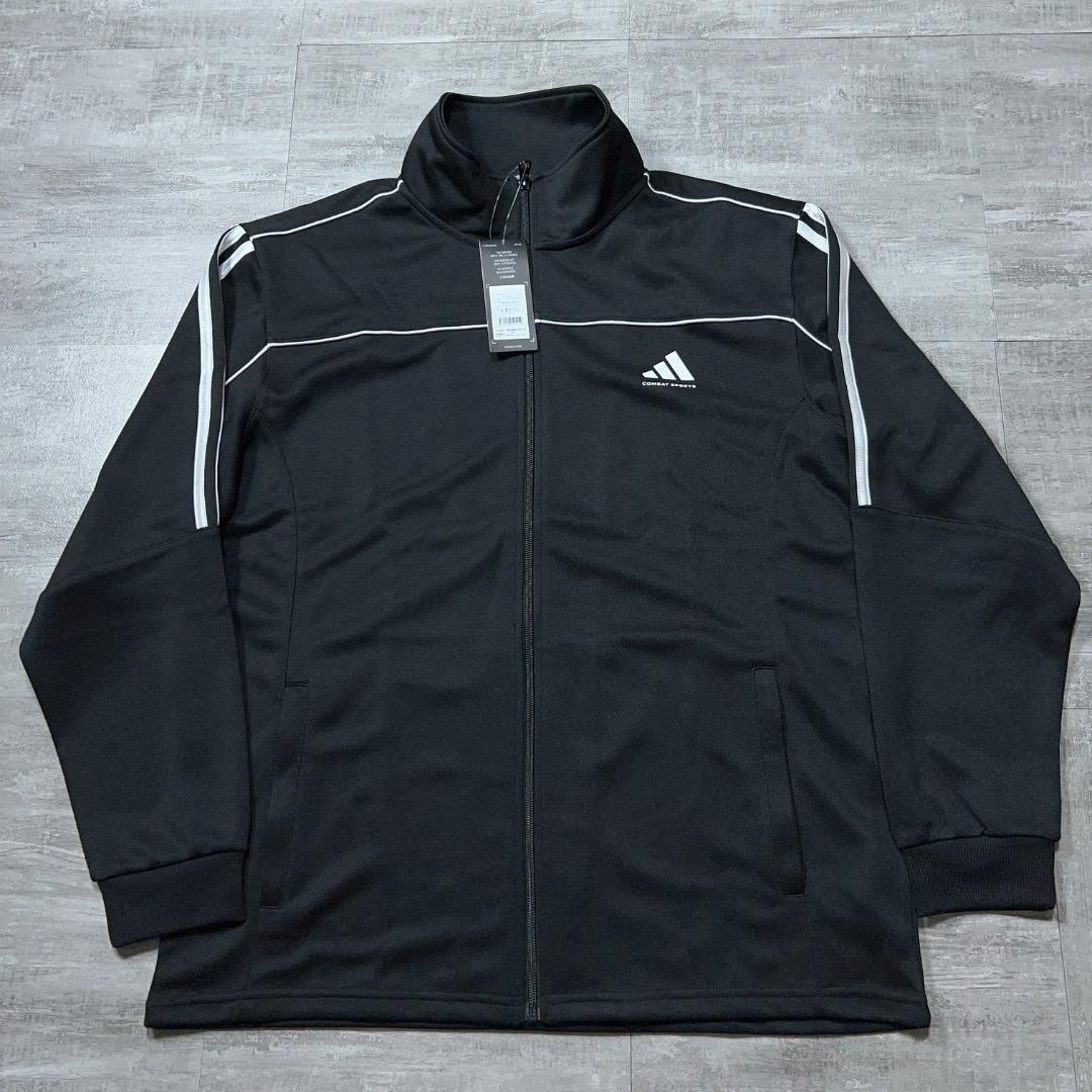 新品 正規品 アディダス ジャージ セットアップ 上下 黒 Adidas L