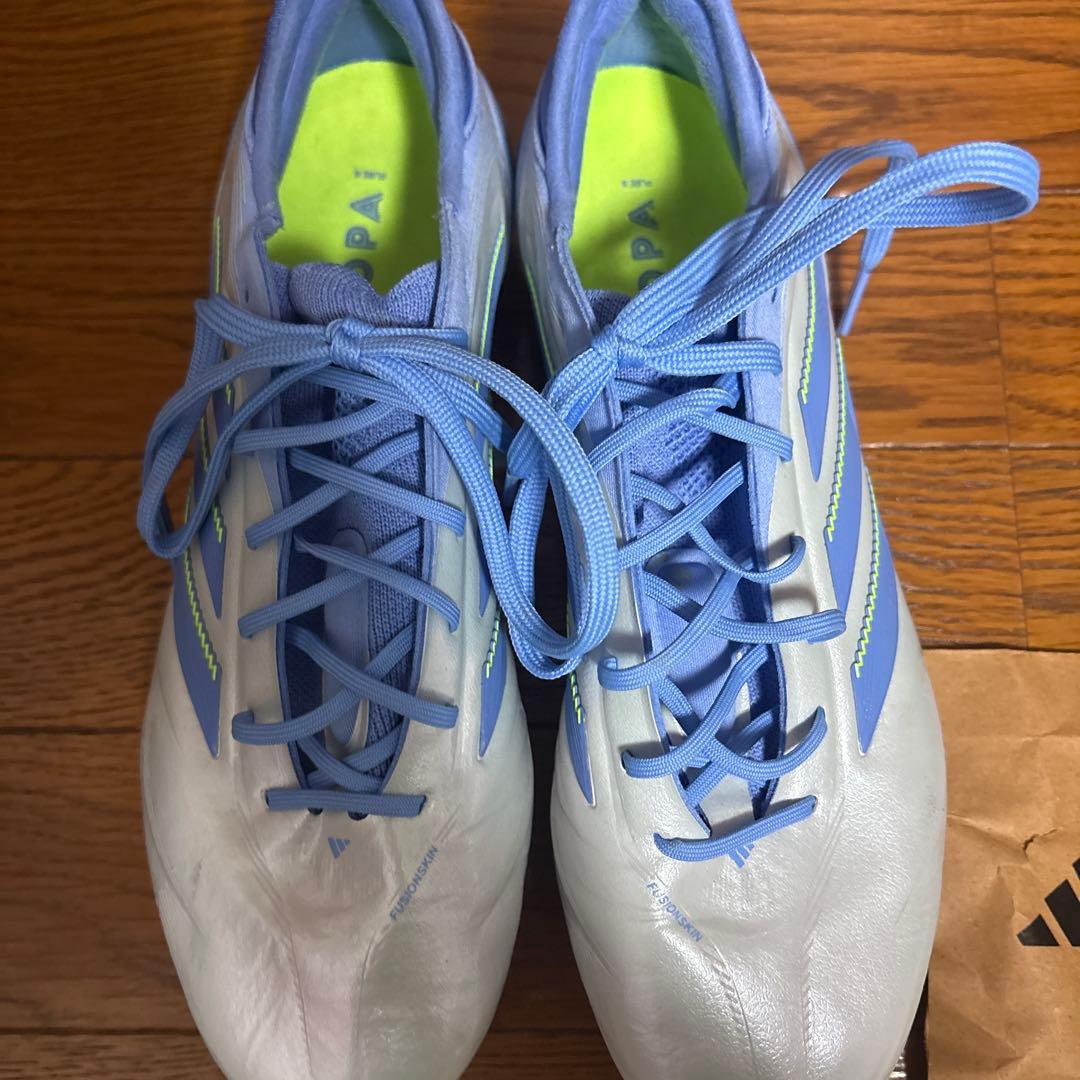 adidas COPA サッカーシューズ ホワイト/ブルー 取りかえ式スパイク