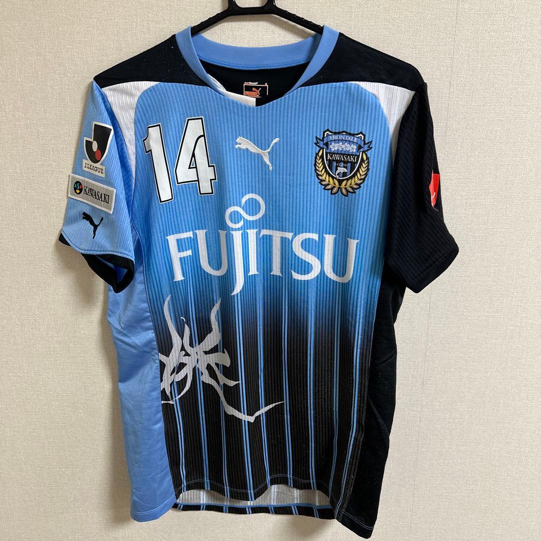 川崎フロンターレ 2011年ホームユニフォーム 中村憲剛 サイン入り Mサイズ