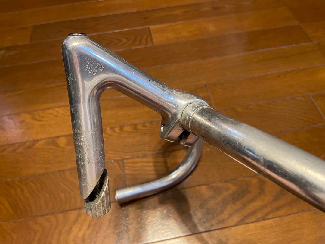 NJS NITTO ハンドル　100mm 58°ステム　競輪　ピスト　ランドナー