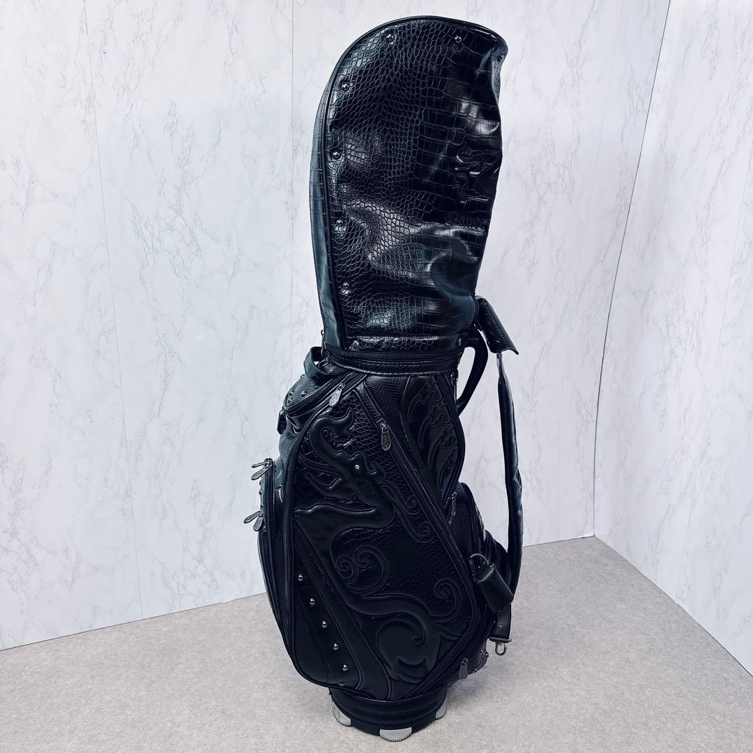 【極美品・限定品】ダンスウィズドラゴン キャディバッグ スタッズ付 ブラック