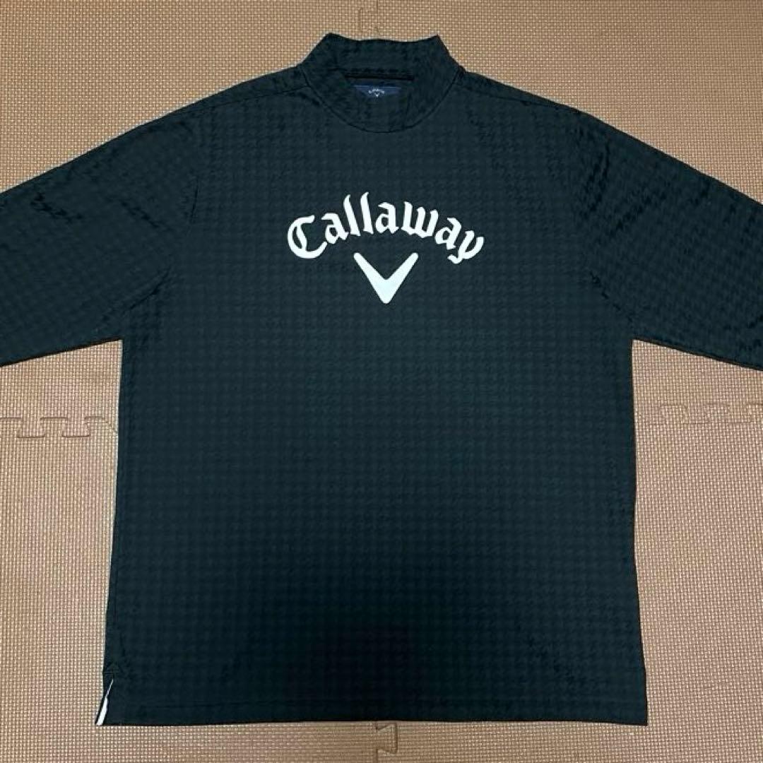 未使用 Callaway キャロウェイ モックネック 千鳥格子 トップス ロンT
