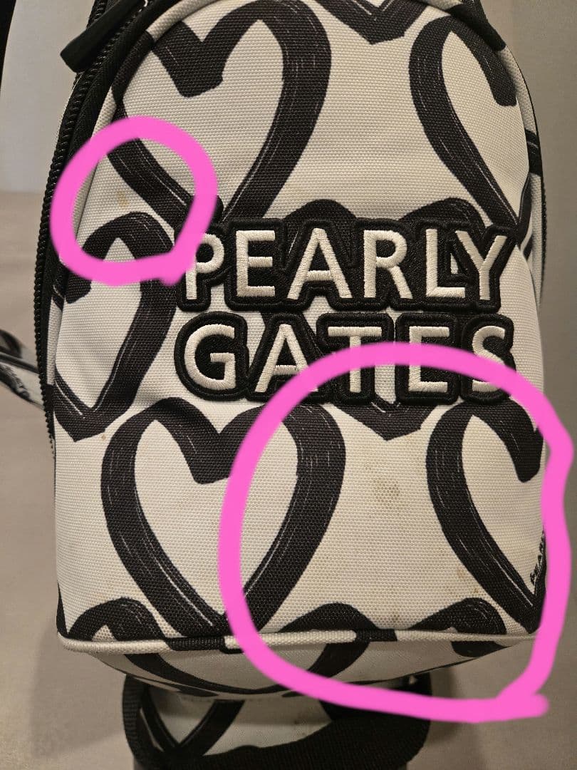 PEARLY GATES ハート柄 スタンドバッグ
