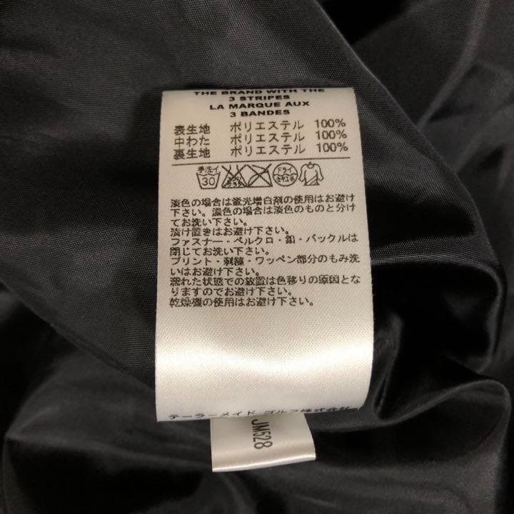 アディダスゴルフ◆中綿 ジップアップ ジャケット ブラック Mサイズ