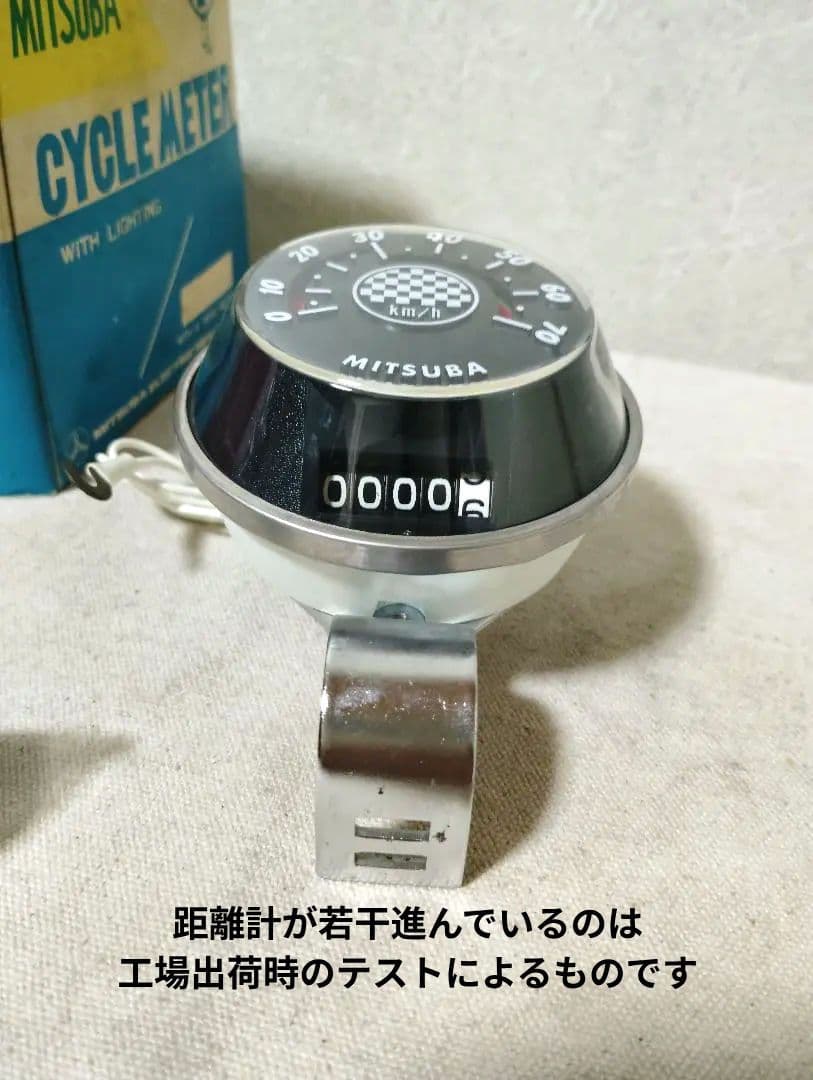 ラスト1個 新品ミツバスピードメーター黒 フラッシャー自転車 スーパーカー自転車