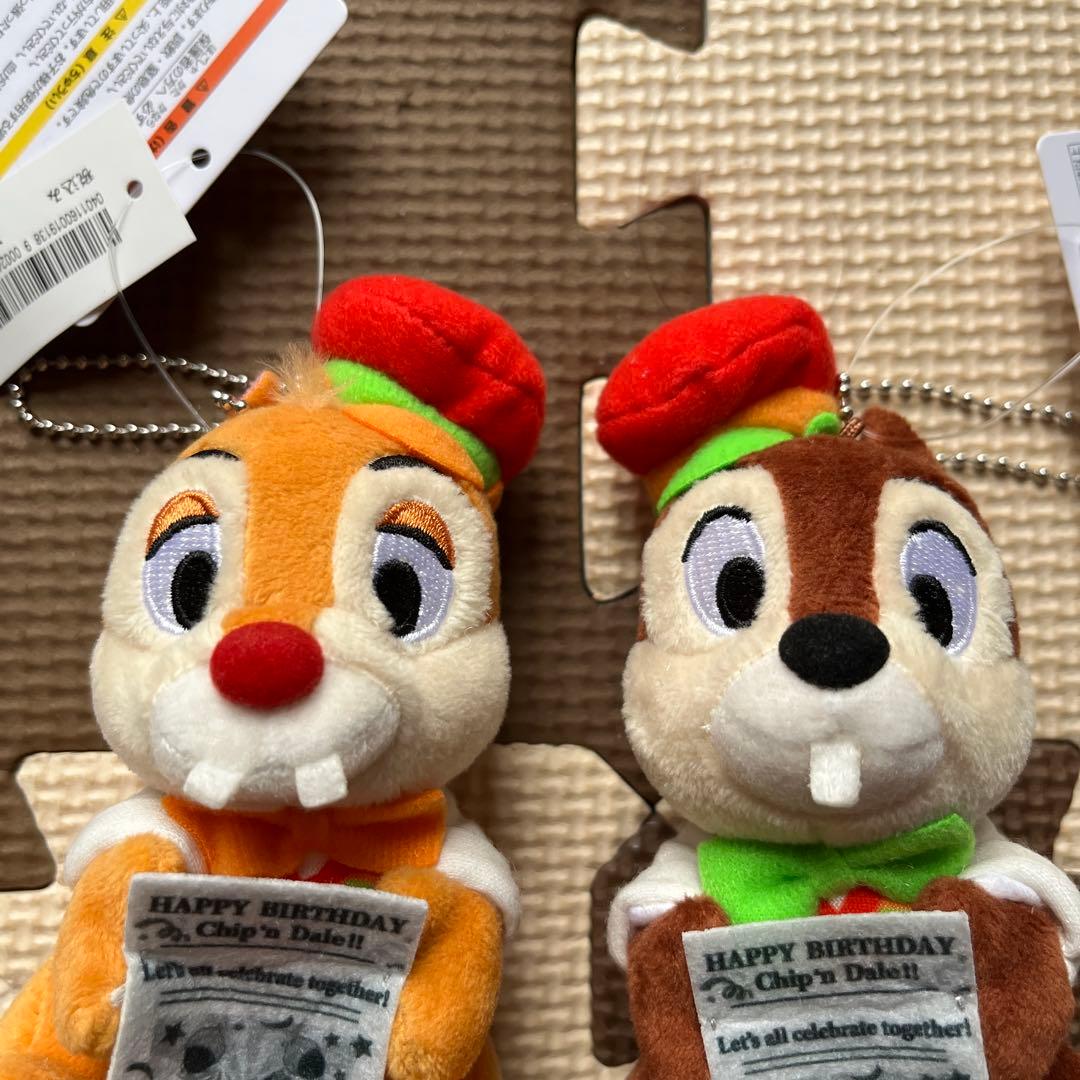 ディズニー　チップとデールぬいぐるみバッジセット　新商品