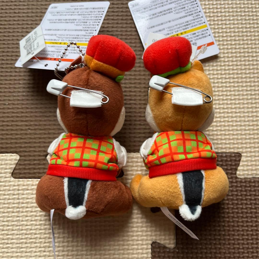 ディズニー　チップとデールぬいぐるみバッジセット　新商品