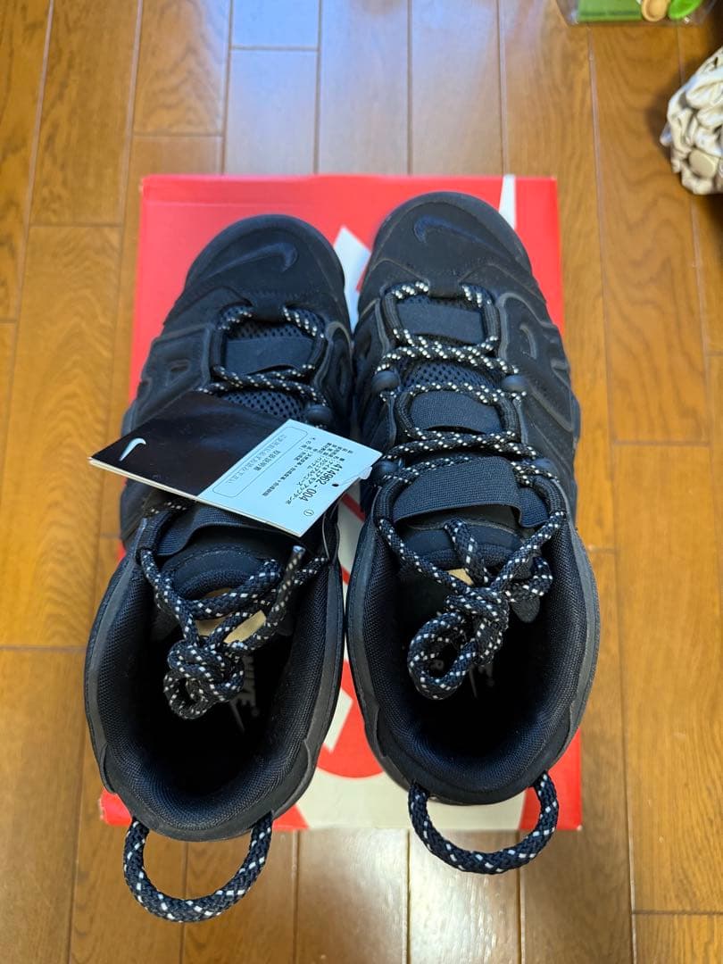 シューズ(男性用) NIKE AIR MORE UPTEMPO BLACK