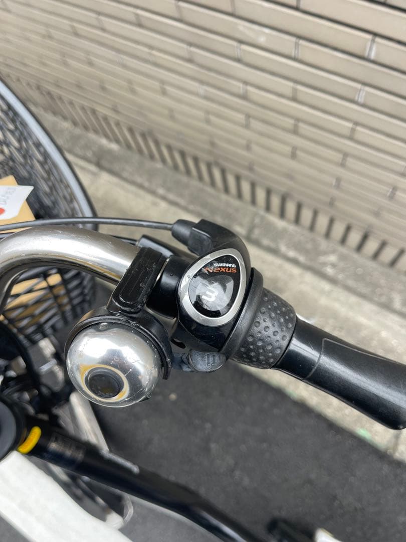 パナソニック電動アシスト自転車 ブラック 前カゴ付き26CPDE28