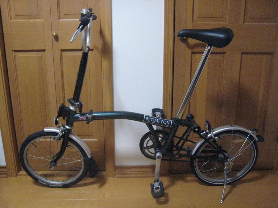 台湾ブロンプトン　グリーン　前後ブレーキ＆変速用ケーブルなし