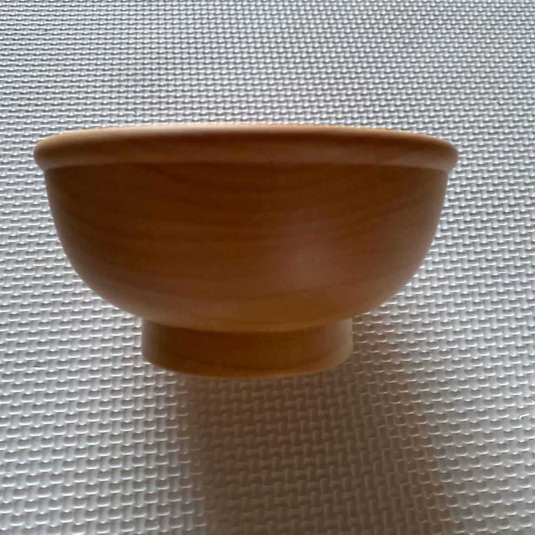 『未使用』木製食器と木製箸のセット　大野木工
