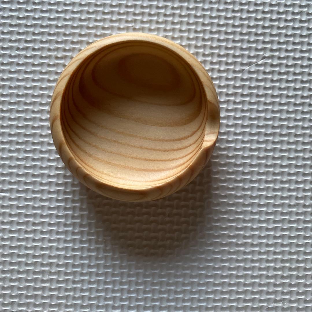 『未使用』木製食器と木製箸のセット　大野木工