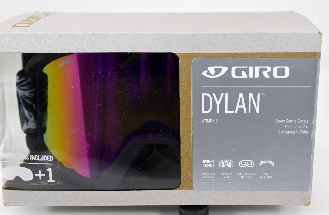 GIRO DYLAN ゴーグル アンバーピンク Bonusレンズ付き ※女性用2