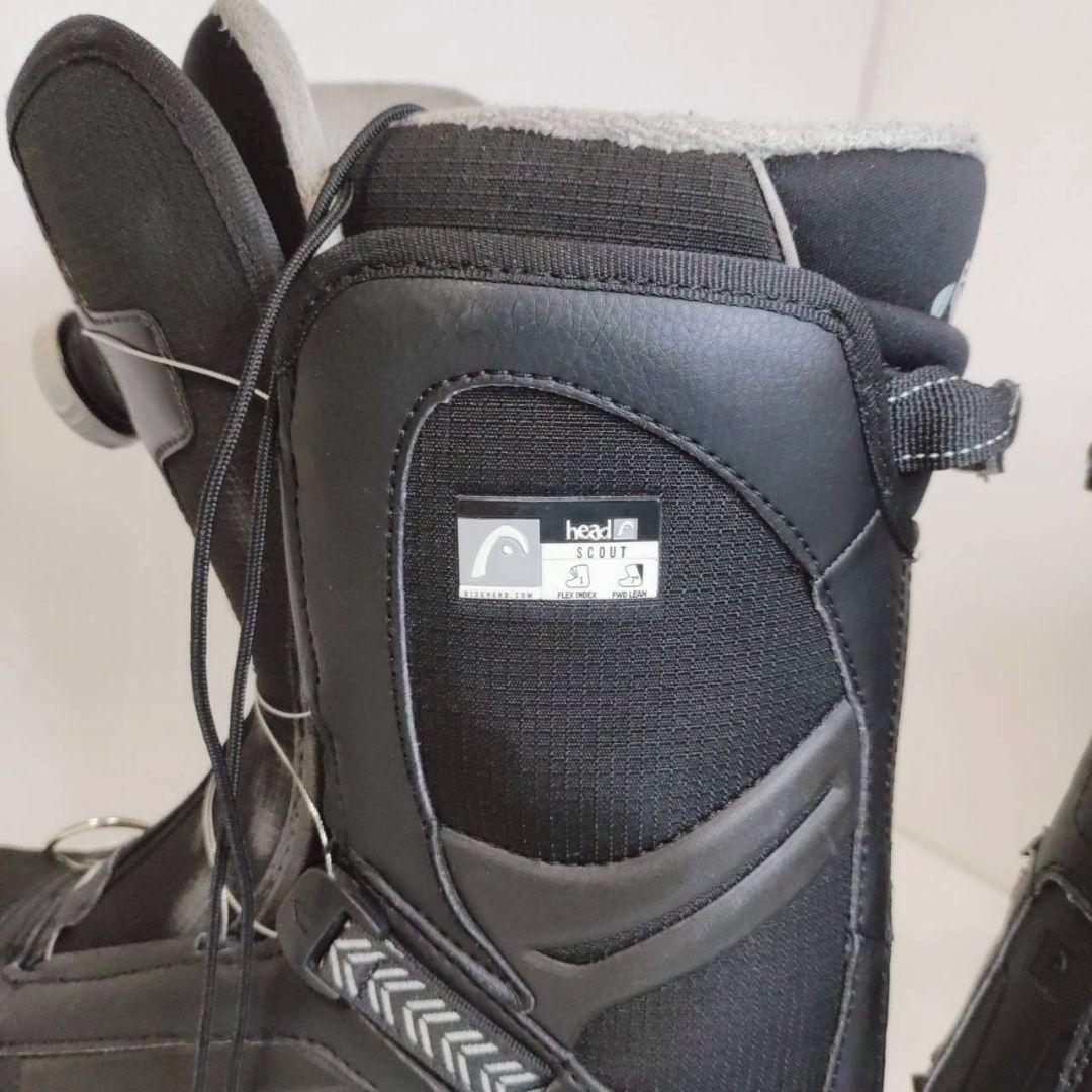 HEAD スノーボードブーツ BOAシステム ブラック 25.5cm