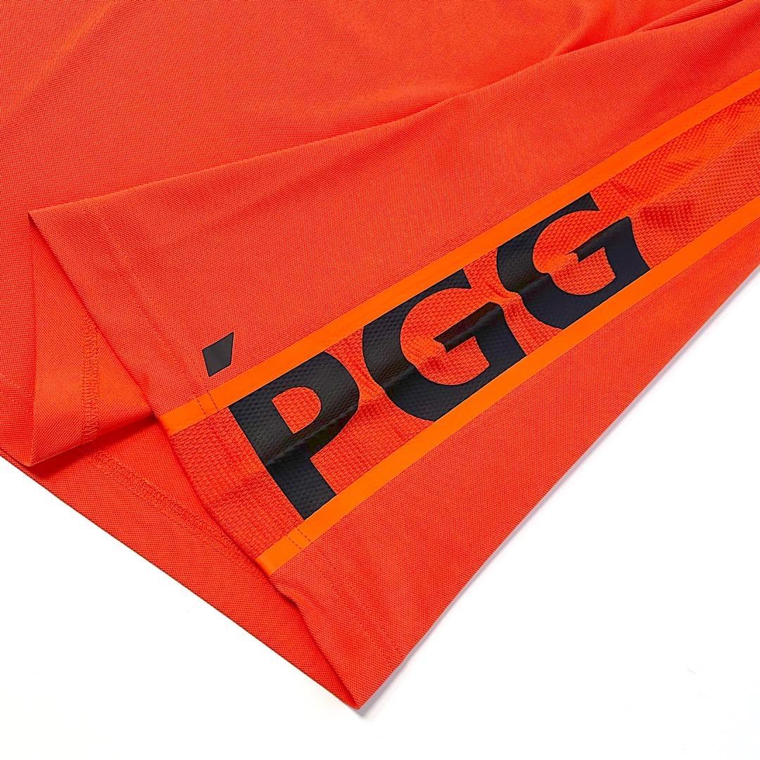 147 PGG 新品タグ付き 定価18,700円 半袖ポロシャツオレンジ 5 L