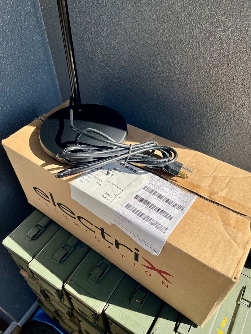 米軍放出未使用品 レア品 Electrix デスクライト照明 ヴィンテージ④