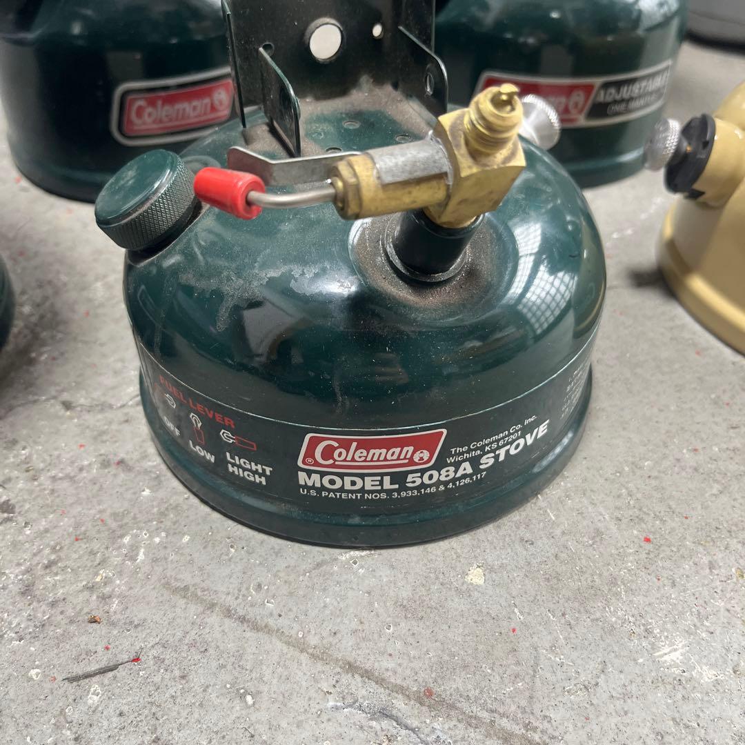 Coleman ランタン三台　シングルバーナーセット