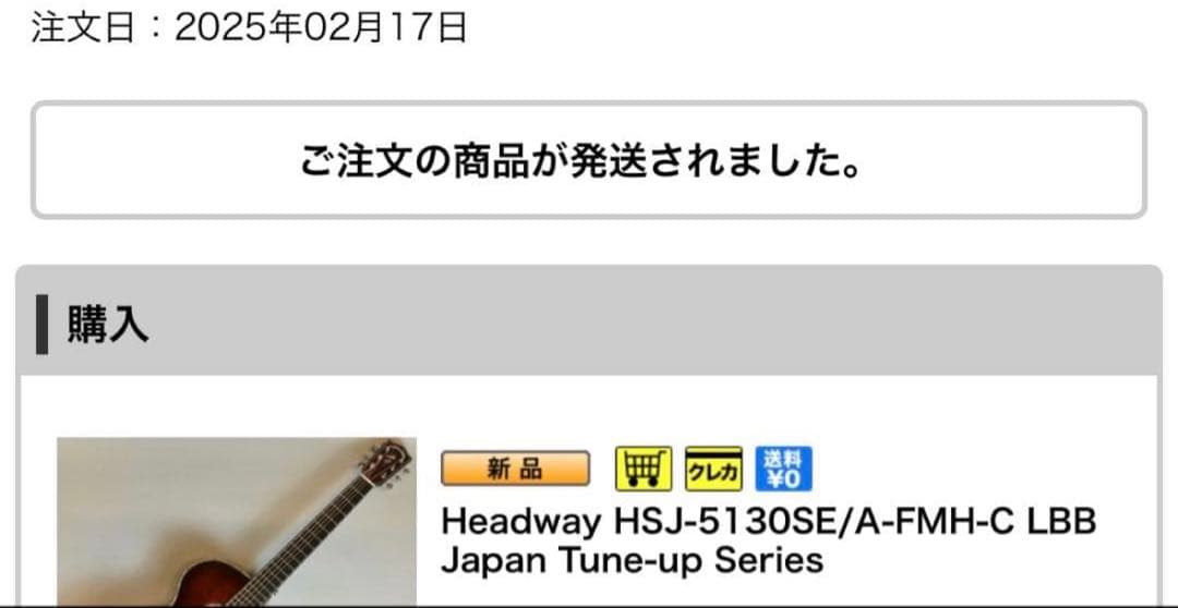 ギター Headway HSJ-5130SE/A-FMH-C LBB