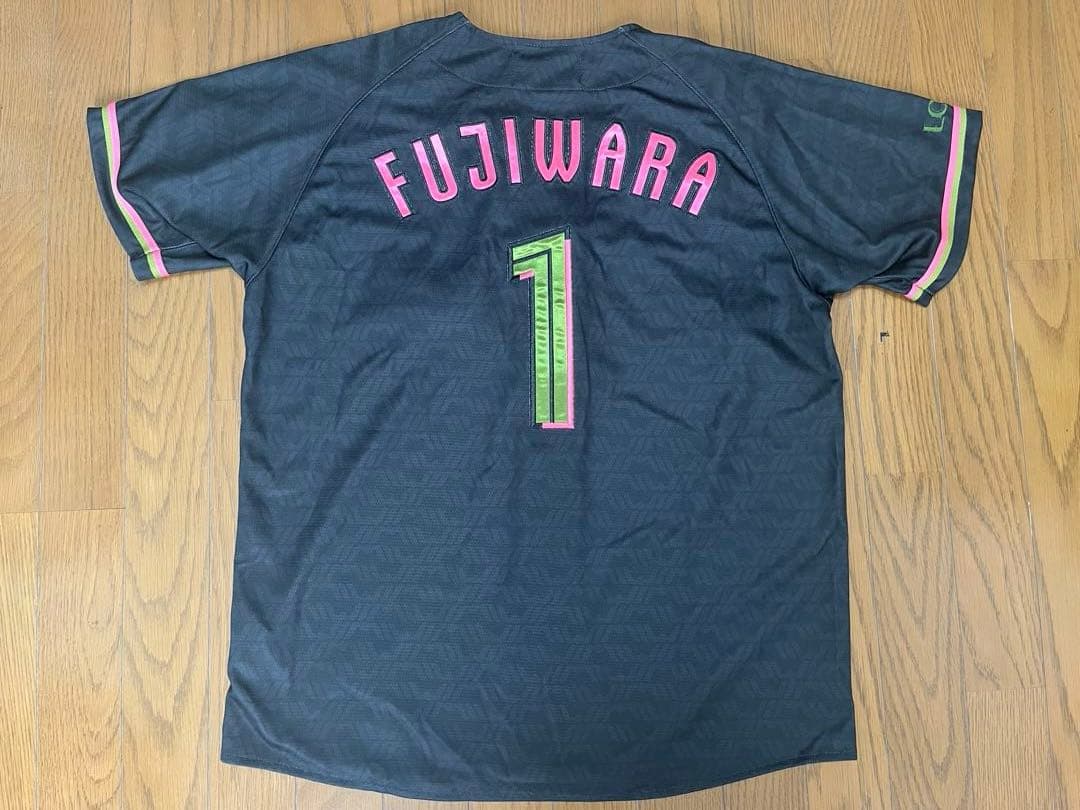 【美品】千葉ロッテマリーンズ 藤原選手Mサイズ　ブラックサマー