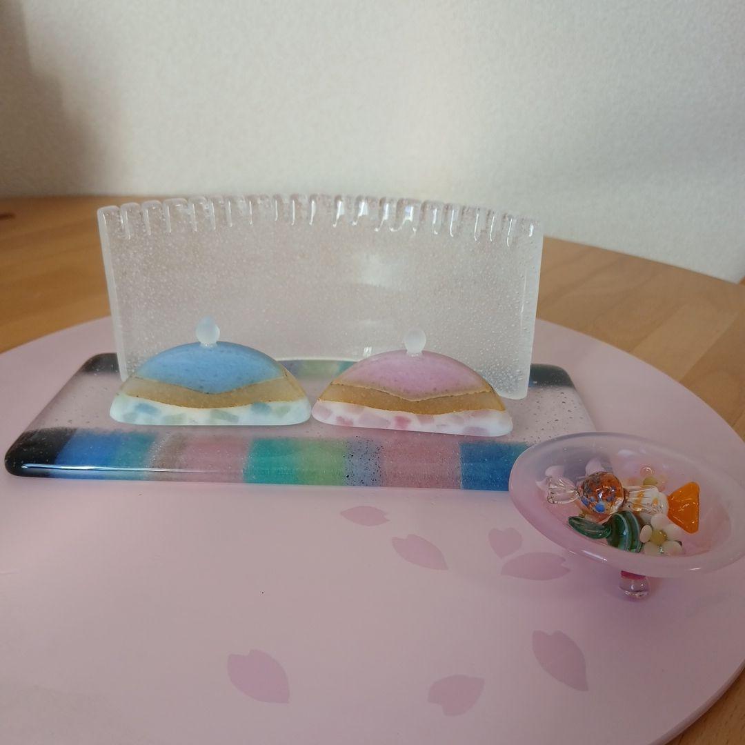 ガラスのお雛様