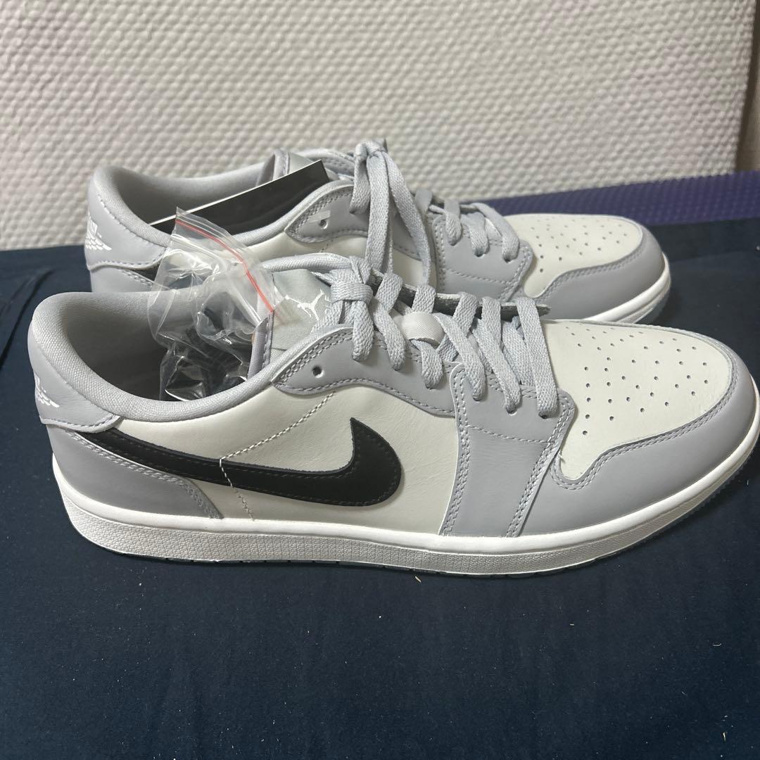 シューズ(男性用) AIR JORDAN 1 LOW GOLF WOLF GREY 28.5cm