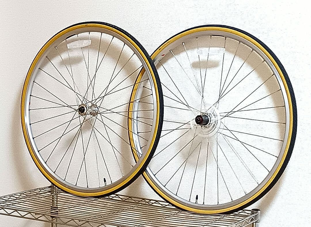 ロードバイク完組ホイール・タイヤ・チューブ 2本セット