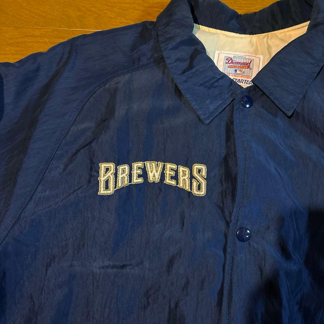 ウェア 90s starter Milwaukee BREWERS jacket MLB