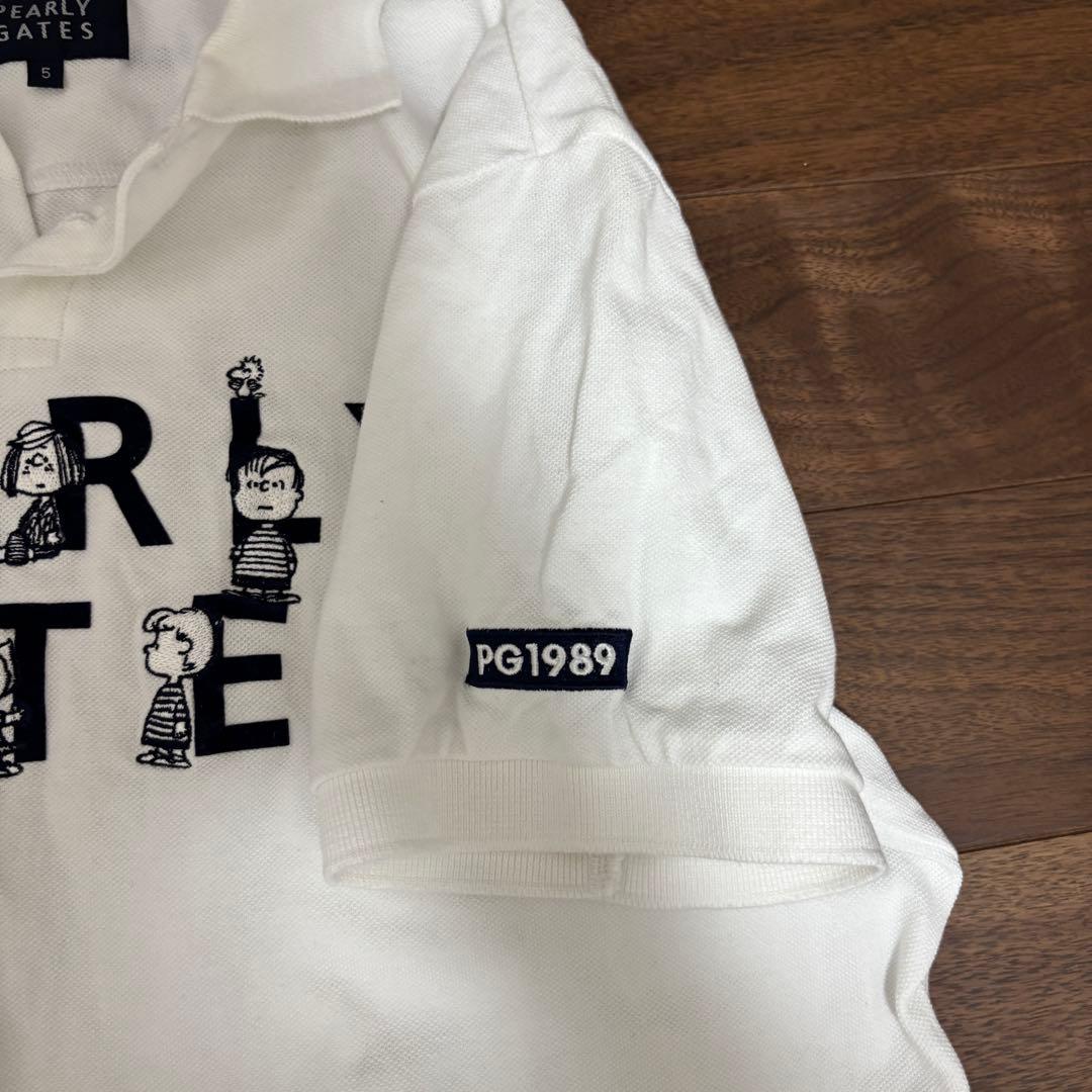 PEARLYGATES×スヌーピー　限定コラボ　半袖ポロシャツ　サイズ5