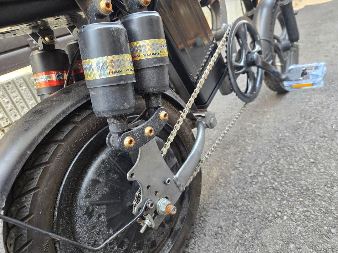 折りたたみ電動アシスト自転車 ブラック
