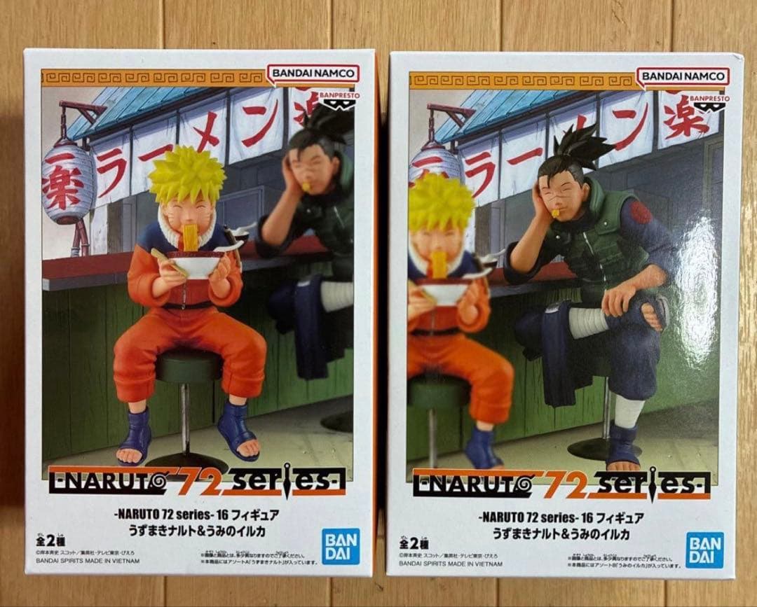 ナルト　フィギュア　一楽ラーメンセット　うずまきナルト　イルカ先生