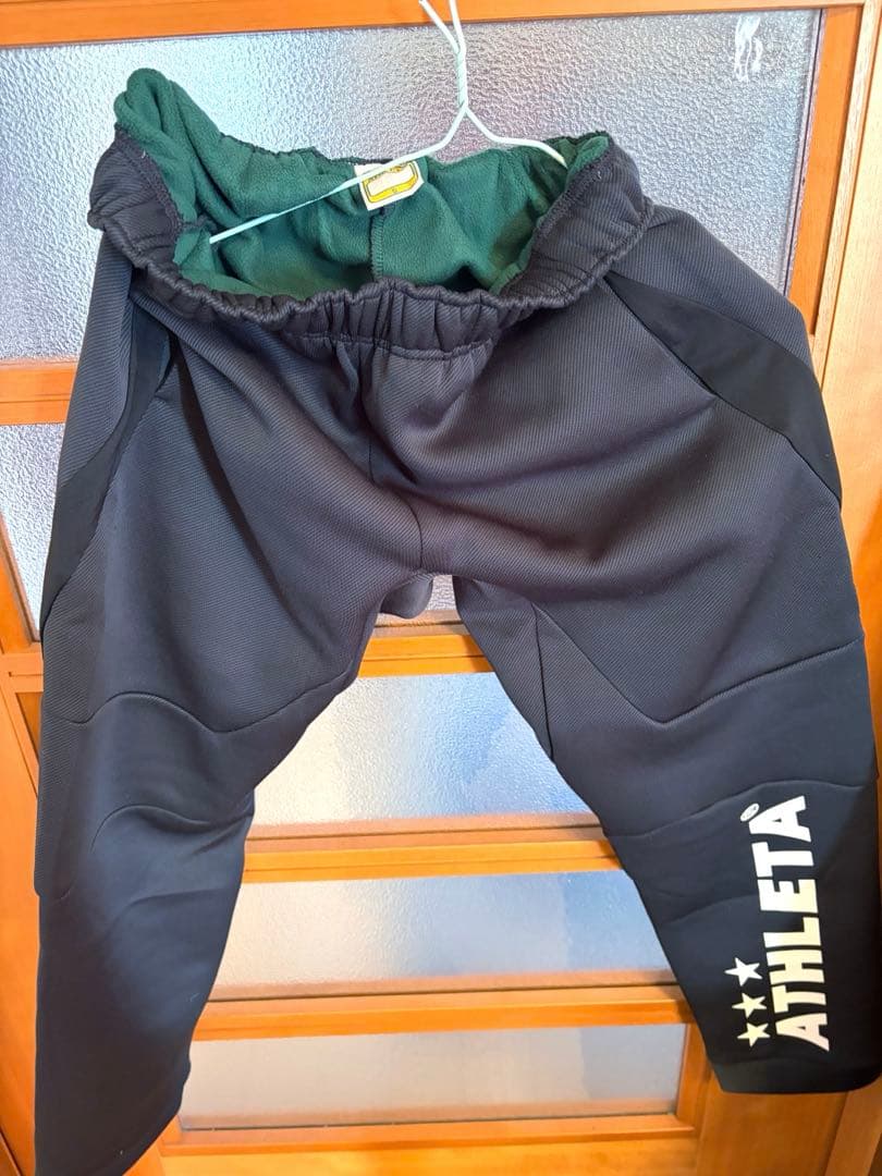 試着時と2時間着用1回のみ ATHLETA フード付きジャージ上下 黒　Sサイズ
