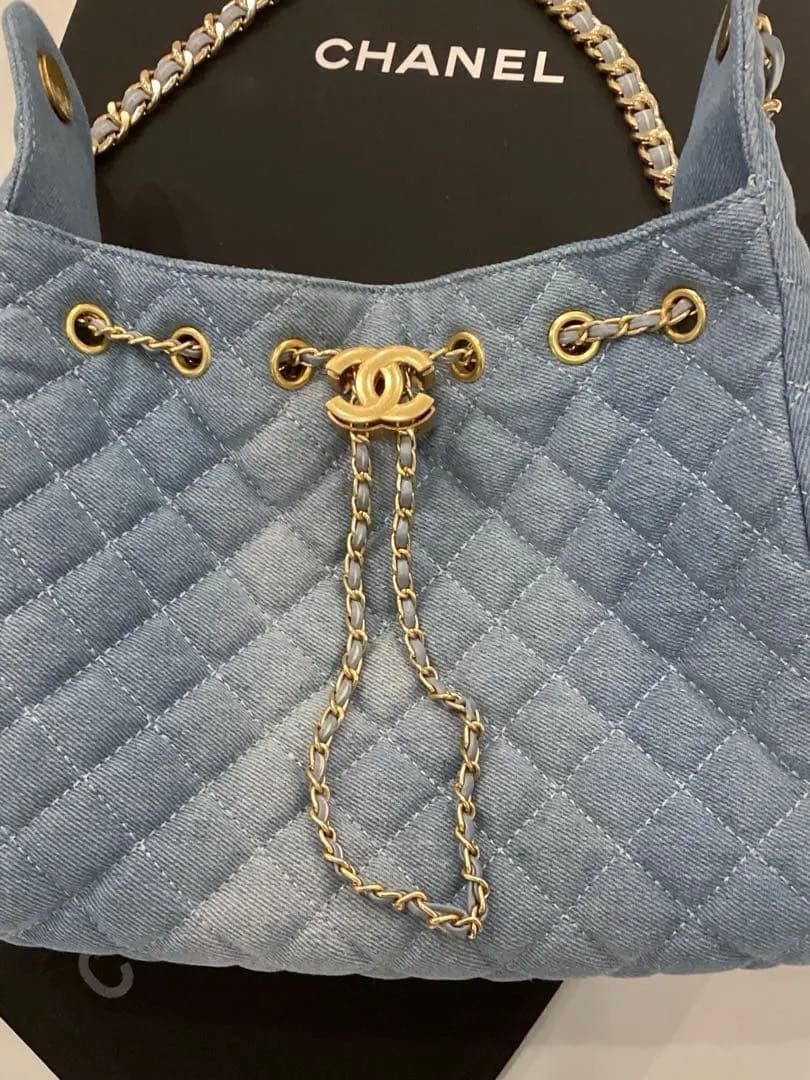 CHANEL CCホーボーバック　ノベルティ　ブルーデニム