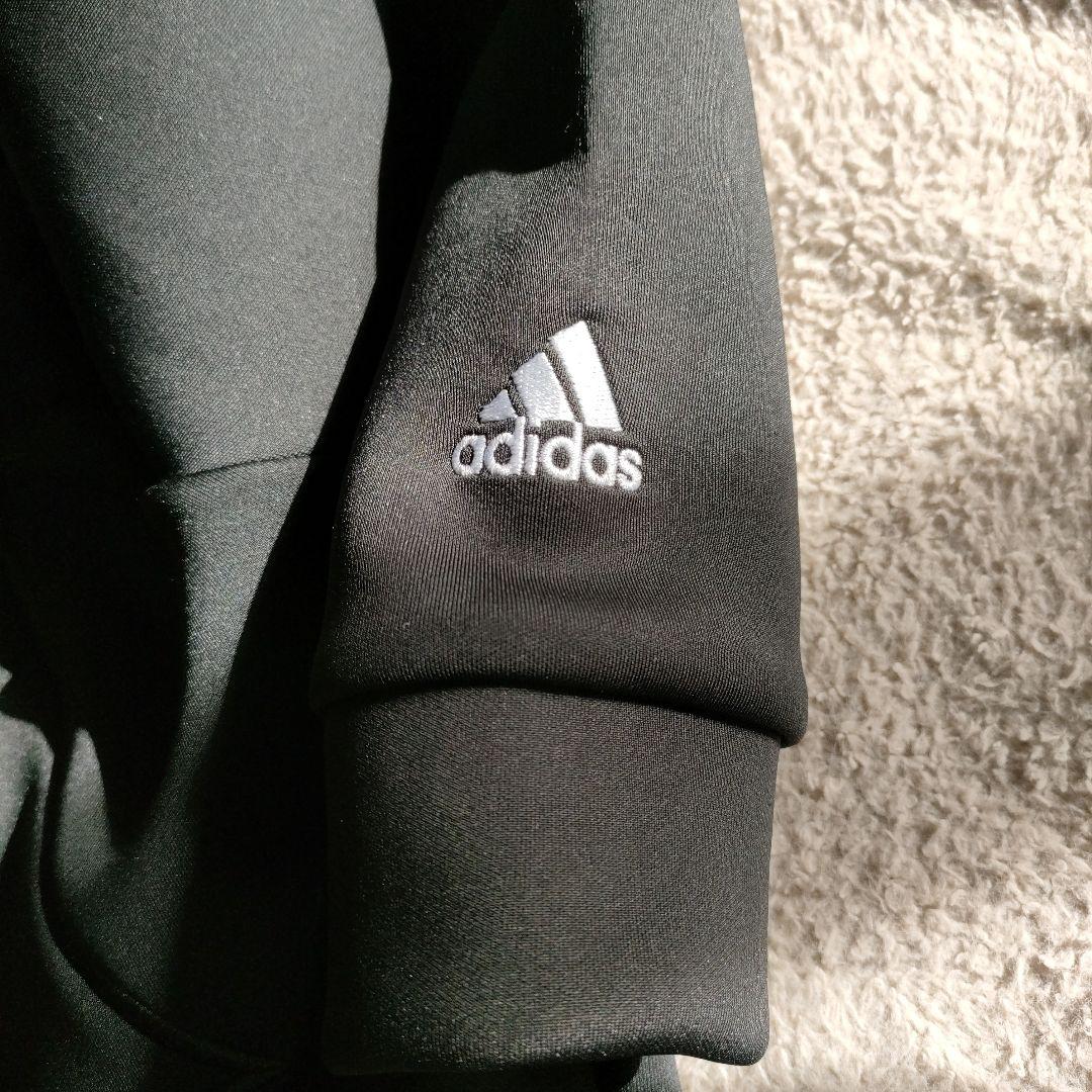 adidas ブラック S ゴルフウェア スウェット レディース